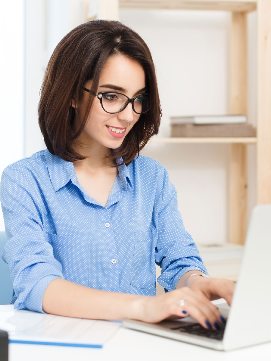 Woman booking session